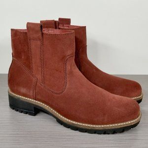 Ecco Elaine Ankle Boot, Fried Brick Suede, Womens Size 10 US / 11